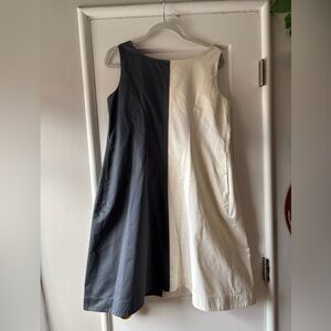 Jim Sander Two-Tone Structured Dress